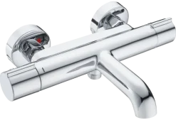 Atlantic thermostatische badkraan Colin chroom 15 cm