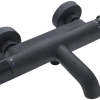 Atlantic thermostatische badkraan Colin zwart 15 cm