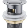 Atlantic wastafelafvoerplug Click pop-up Gun Metal