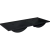Atlantic wastafel Kyra zwart keramiek 120 cm