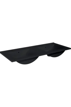 Atlantic wastafel Kyra zwart keramiek 120 cm