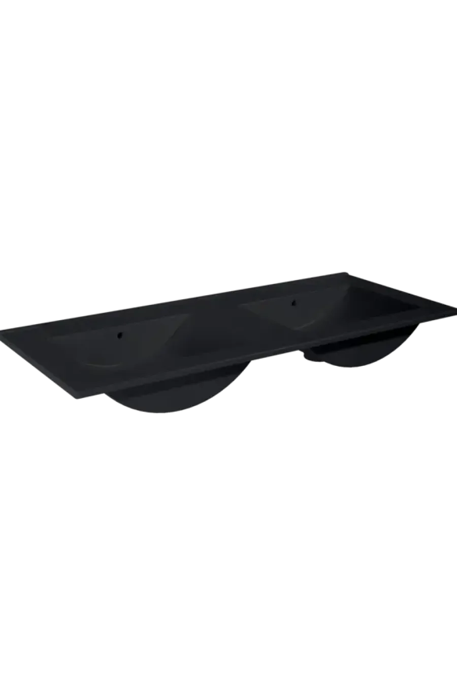 Atlantic wastafel Kyra zwart keramiek 120 cm