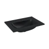 Atlantic wastafel Skappa zwart keramiek 60 cm