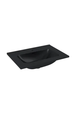 Atlantic wastafel Skappa zwart keramiek 60 cm