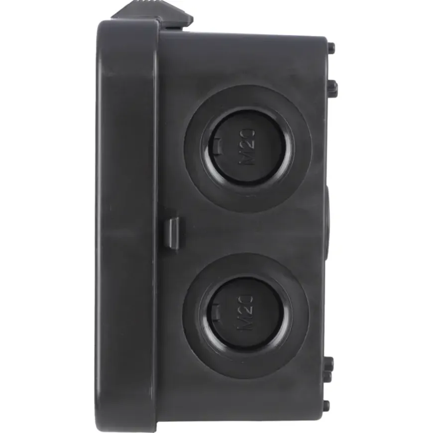 Attema kabeldoos zwart M20 met 3 wartels IP65