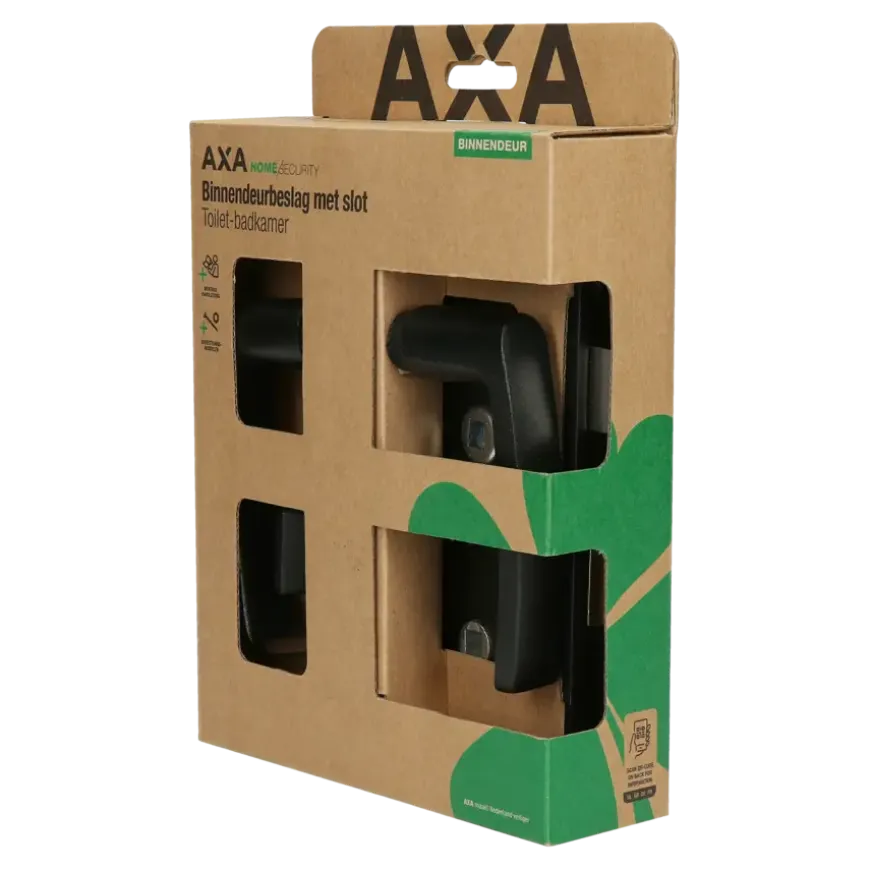 AXA binnendeurbeslag edge blokkruk toilet 63-8 met slot
