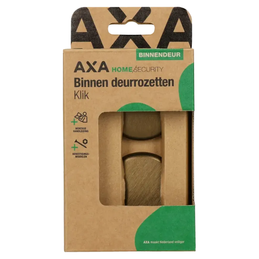 AXA binnendeur rozet klik rond voor rozet brons