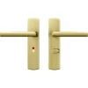AXA deurkrukset Curve Milan goud blindschild zilver wc-/badkamersluiting 63/8