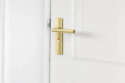 AXA deurkrukset Curve Milan goud blindschild zilver wc-/badkamersluiting 63/8