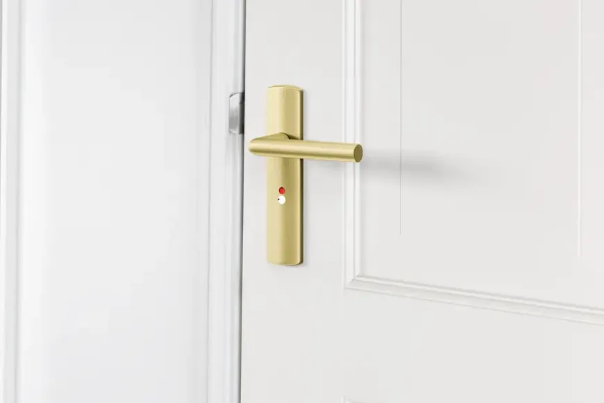 AXA deurkrukset Curve Milan goud blindschild zilver wc-/badkamersluiting 63/8