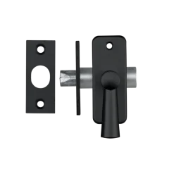 AXA inboorgrendel doornmaat 25mm zwart incl sluitplaat