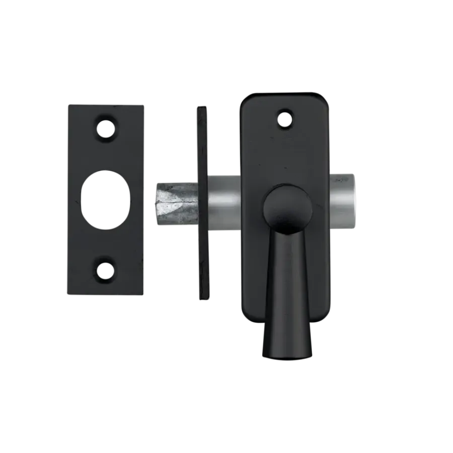 AXA inboorgrendel doornmaat 25mm zwart incl sluitplaat