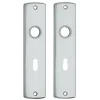 AXA langschild binnendeur aluminium kruk/sleutel 55 mm