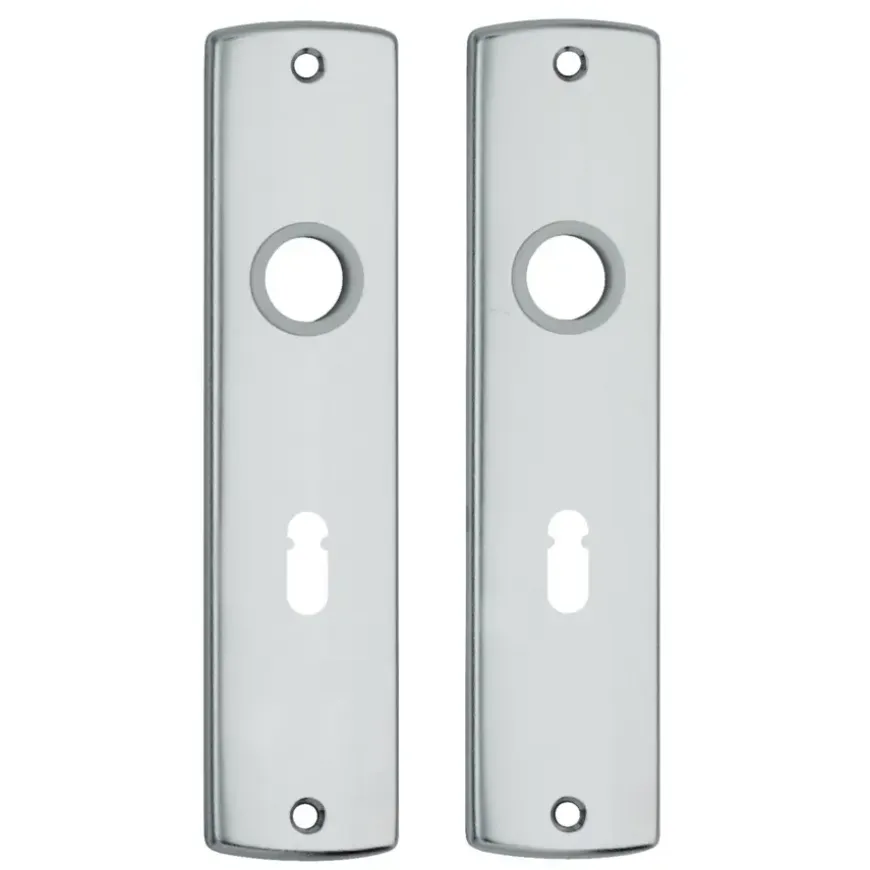 AXA langschild binnendeur aluminium kruk/sleutel 55 mm