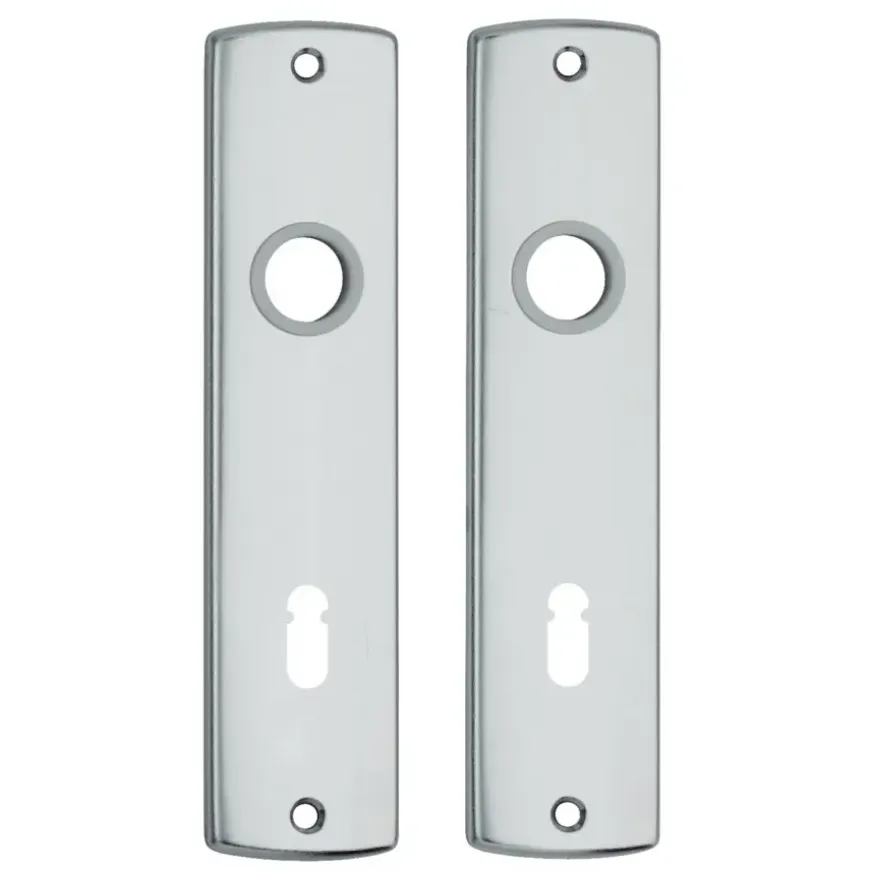 AXA langschild binnendeur aluminium kruk/sleutel 72 mm