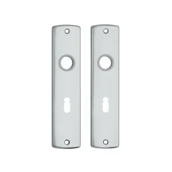 AXA langschild binnendeur aluminium kruk/sleutel 55 mm