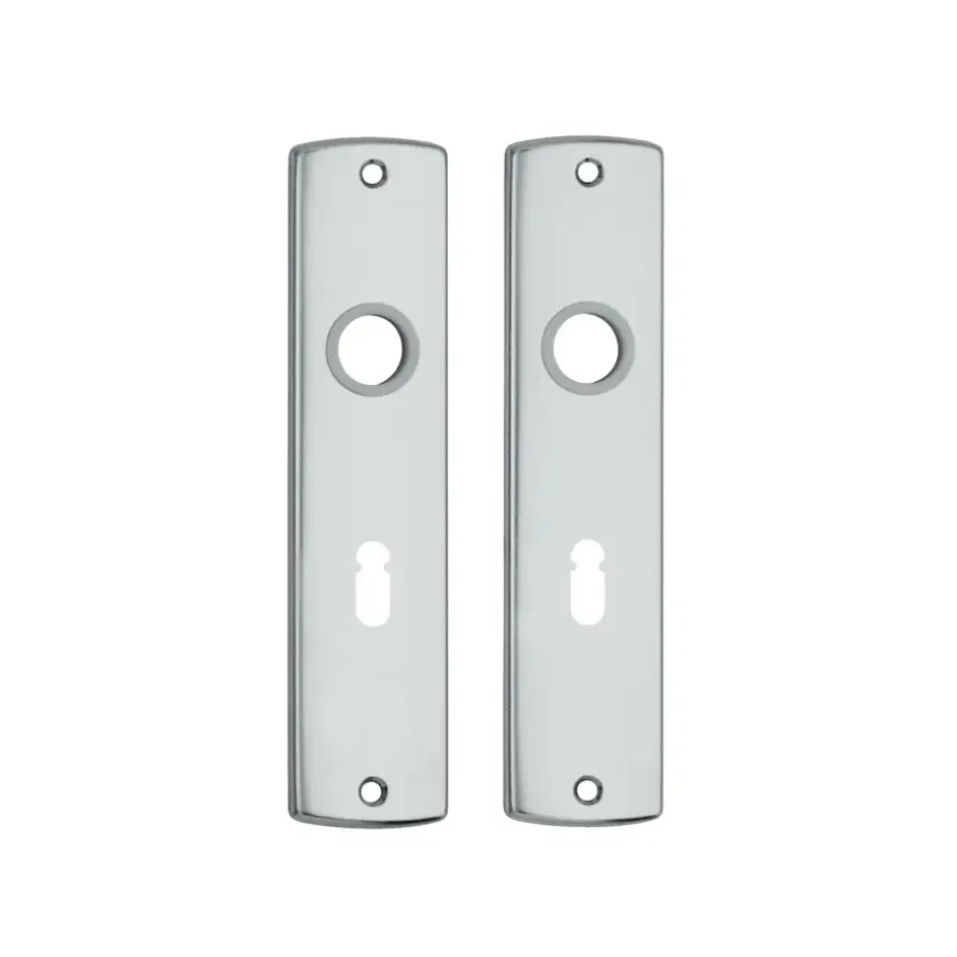 AXA langschild binnendeur aluminium kruk/sleutel 55 mm