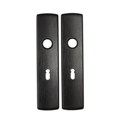 AXA Langschild binnendeur met sleutelgat 55mm zwart