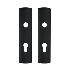 AXA Langschild binnendeur voor cilinderslot 72 mm zwart