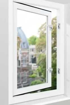 AXA Raamsluiting design met nok links aluminium