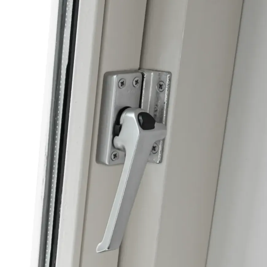 AXA Raamsluiting met drukknop links aluminium