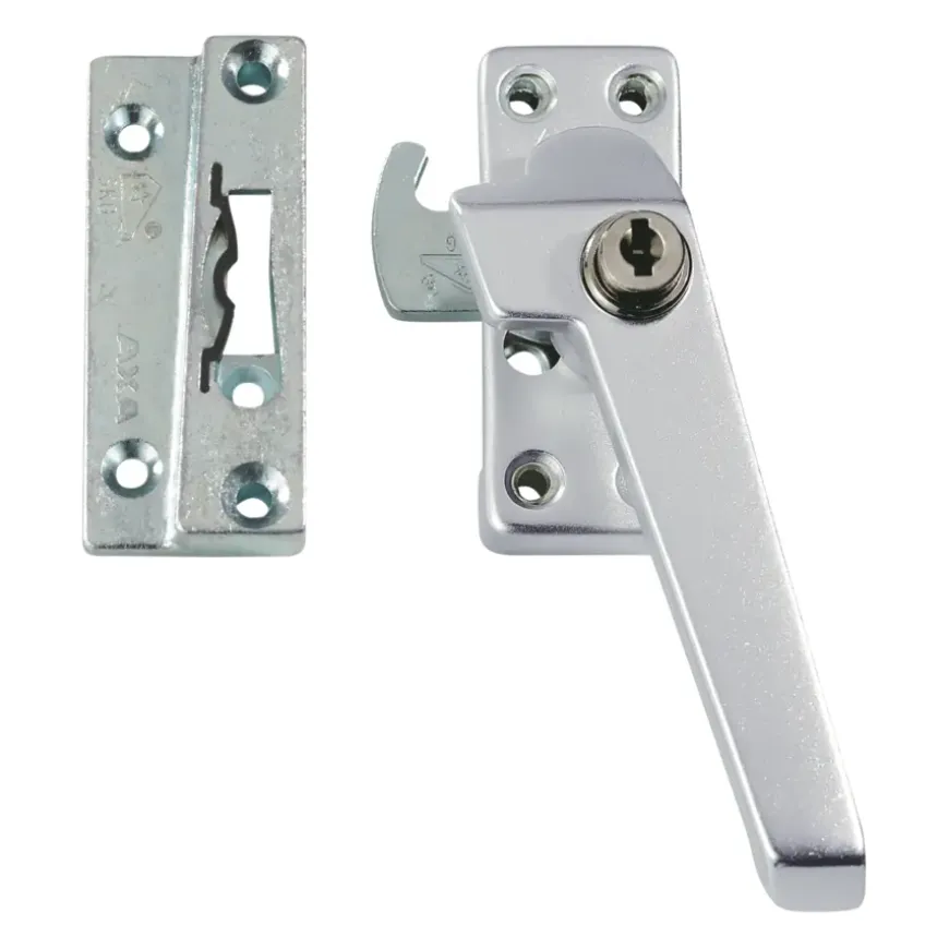 AXA raamsluiting met slot SKG 1-ster rechts aluminium buitendraaiend