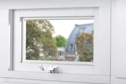 AXA raamuitzetter combi SKG 2-sterren rvs wit buitendraaiend
