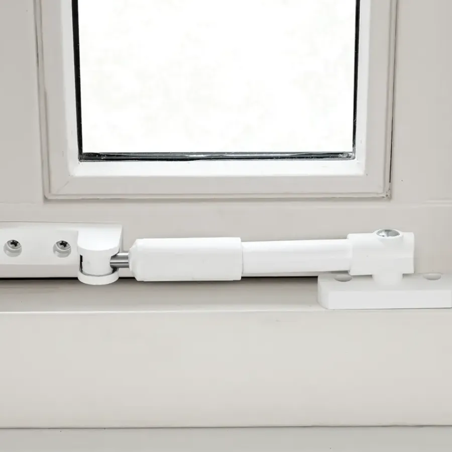 AXA telescopische raamuitzetter wit 20 cm buitendraaiend
