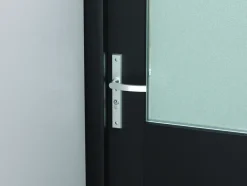 AXA veiligheidsbeslag Edge achterdeur aluminium smal schild met SKG 3-sterren 72 mm