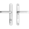 AXA veiligheidsbeslag Oval achterdeur aluminium smal schild met SKG 3-sterren 92 mm