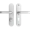 AXA veiligheidsbeslag Oval achterdeur aluminium langschild met SKG 3-sterren 72 mm