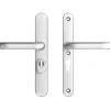 AXA veiligheidsbeslag Oval achterdeur aluminium smal schild met SKG 3-sterren 55 mm