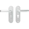 AXA veiligheidsbeslag Oval achterdeur aluminium kortschild met SKG 3-sterren 52 mm
