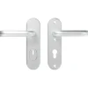 AXA veiligheidsbeslag Oval achterdeur aluminium kortschild met SKG 3-sterren 72 mm