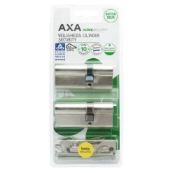 AXA veiligheidscilinder security 30-45mm SKG** gelijksluitend 2 stuks