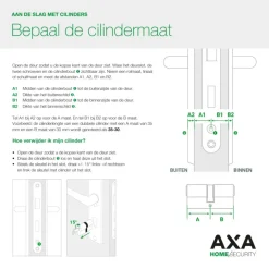 AXA veiligheidscilinder security enkel 30-10mm SKG**