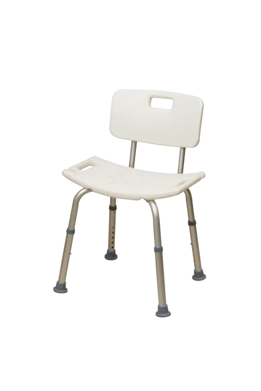 Secu Basic douchestoel met rugleuning zitting 51x31 cm H= 38-55 cm 100 kg