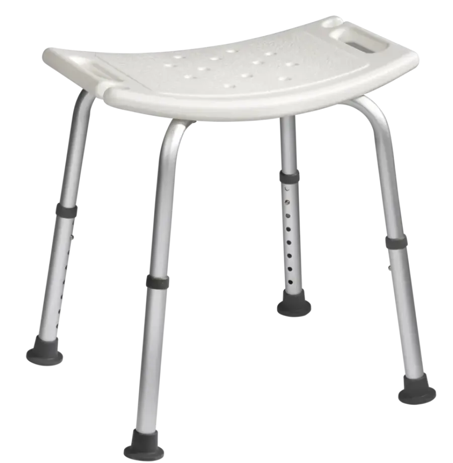 Secu Basic douchestoel zitting 51x31 cm H= 38-55 cm 100 kg