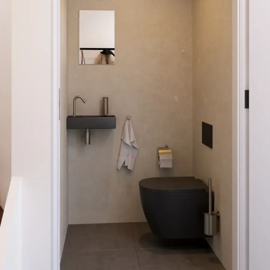 Geen Bedieningspaneel X10 mat zwart voor inbouwreservoir UP100