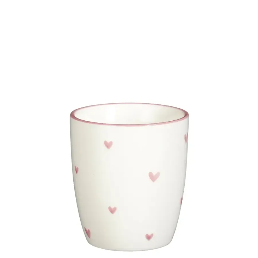 Geen Beker roze - h8,5xd8cm