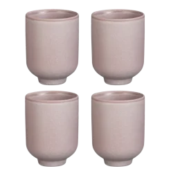 Theo-Bert Pot Beker lila 4 stuks 10 x 7,5 cm ø