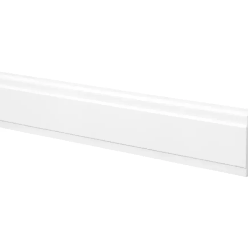 Belegstuk grenen wit gelakt 13x70mm 270cm