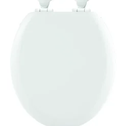 Bemis Chicago wc bril hout wit met softclose en quick release