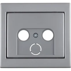 Berker K5 Centraalplaat Radio/TV RVS
