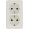 Berker Opbouw Dubbel Stopcontact Wit