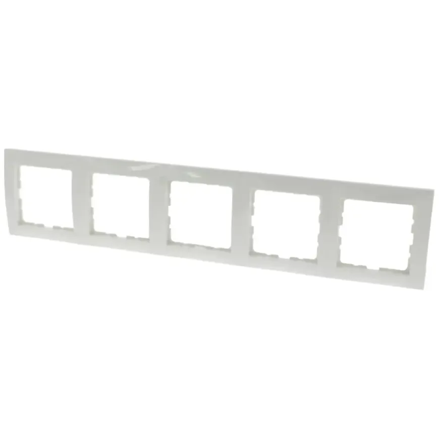 Berker S.1 Afdekraam 5-Voudig Wit