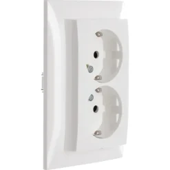 Berker S.1 Dubbel Geaard Stopcontact Wit