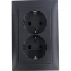 Berker S.1 Dubbel Geaard Stopcontact antraciet