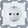 Berker S.1 Enkel Geaard Stopcontact Wit