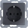 Berker S.1 enkel geaard stopcontact antraciet